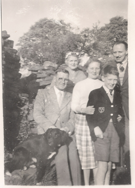 Timmy the dog, Harry Watson,Mabel,Vera,Tony (me),Arthur Edge (dad). Fernilee
